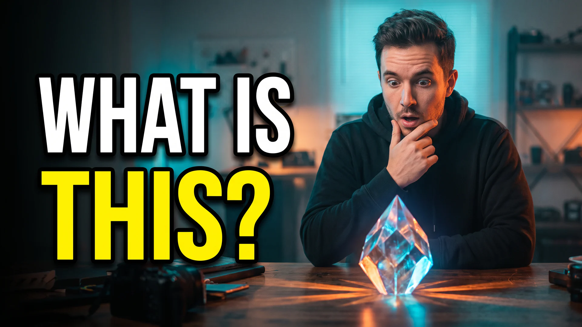 High-contrast creator visual designed as a YouTube thumbnail concept.